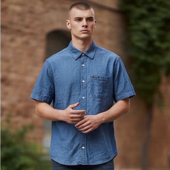 Calvin Klein Other - Calvin Klein Men's Blue Casual Button Down Shirt